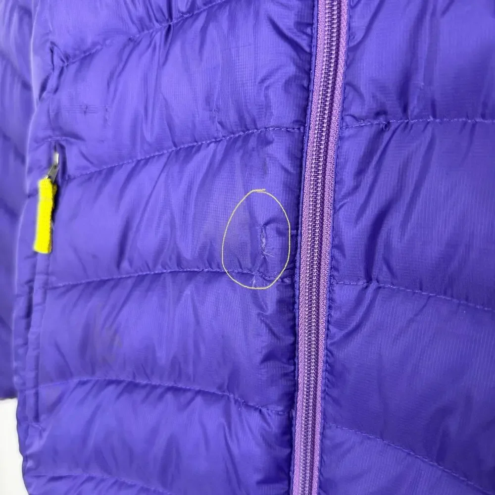 Patagonia Jacket Girls Large 12 Purple Down Sweater Puffer Lightweight